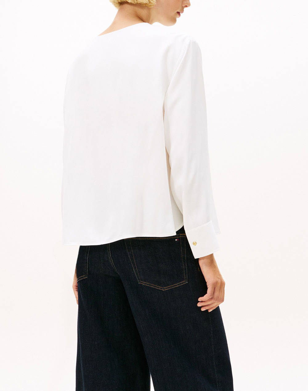 TOMMY HILFIGER SOFT VIS LS RELAXED BLOUSE