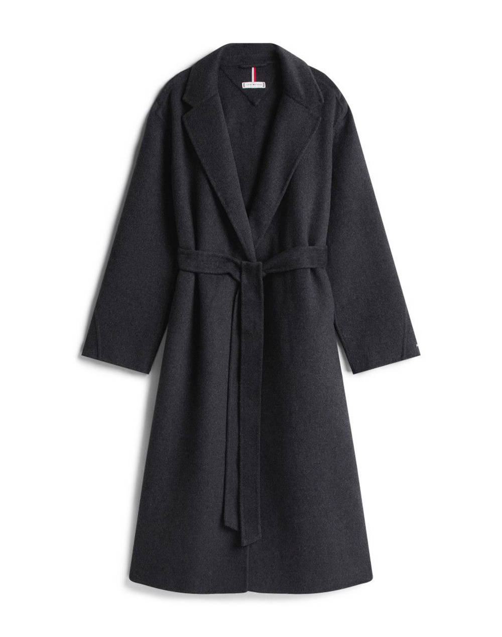 TOMMY HILFIGER DF WOOL REG BELTED MIDI COAT