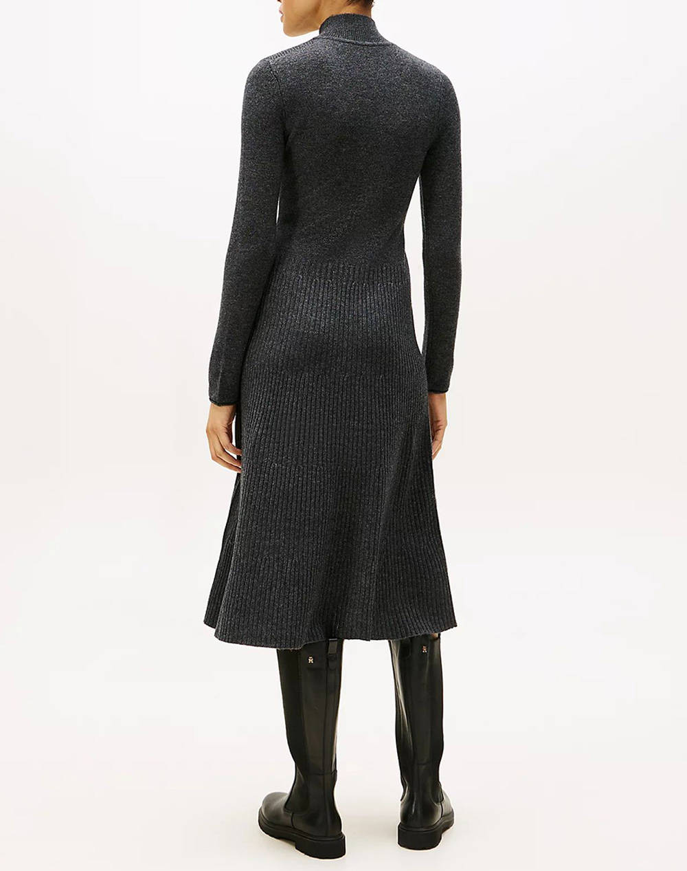 TOMMY HILFIGER SOFT WOOL LS MOCK-NK SWT DRESS