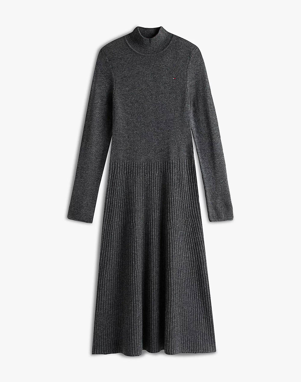 TOMMY HILFIGER SOFT WOOL LS MOCK-NK SWT DRESS
