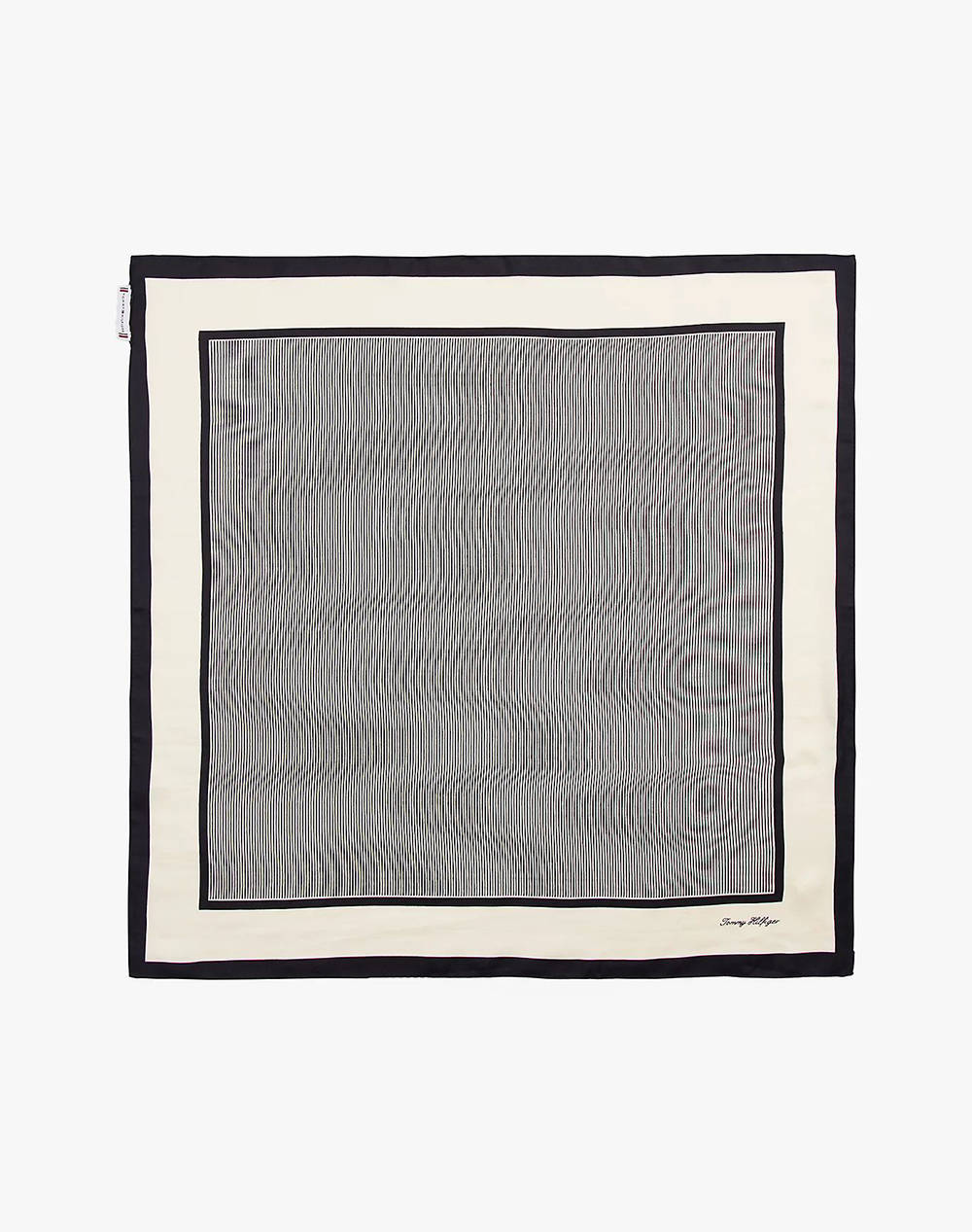 TOMMY HILFIGER TH ELEVATED FLAG SILK SQUARE