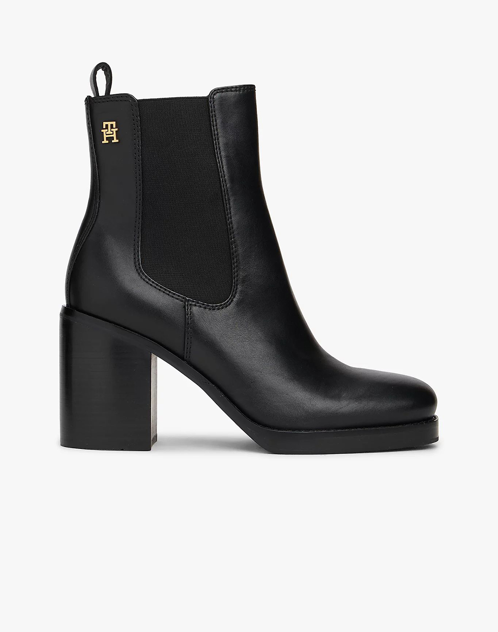 TOMMY HILFIGER SQUARE TOE CHELSEA HIGH BLOCK HL