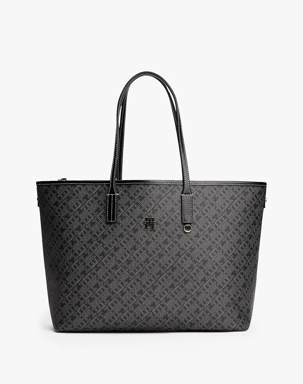 TOMMY HILFIGER TH MONOPLAY LEATHER TOTE