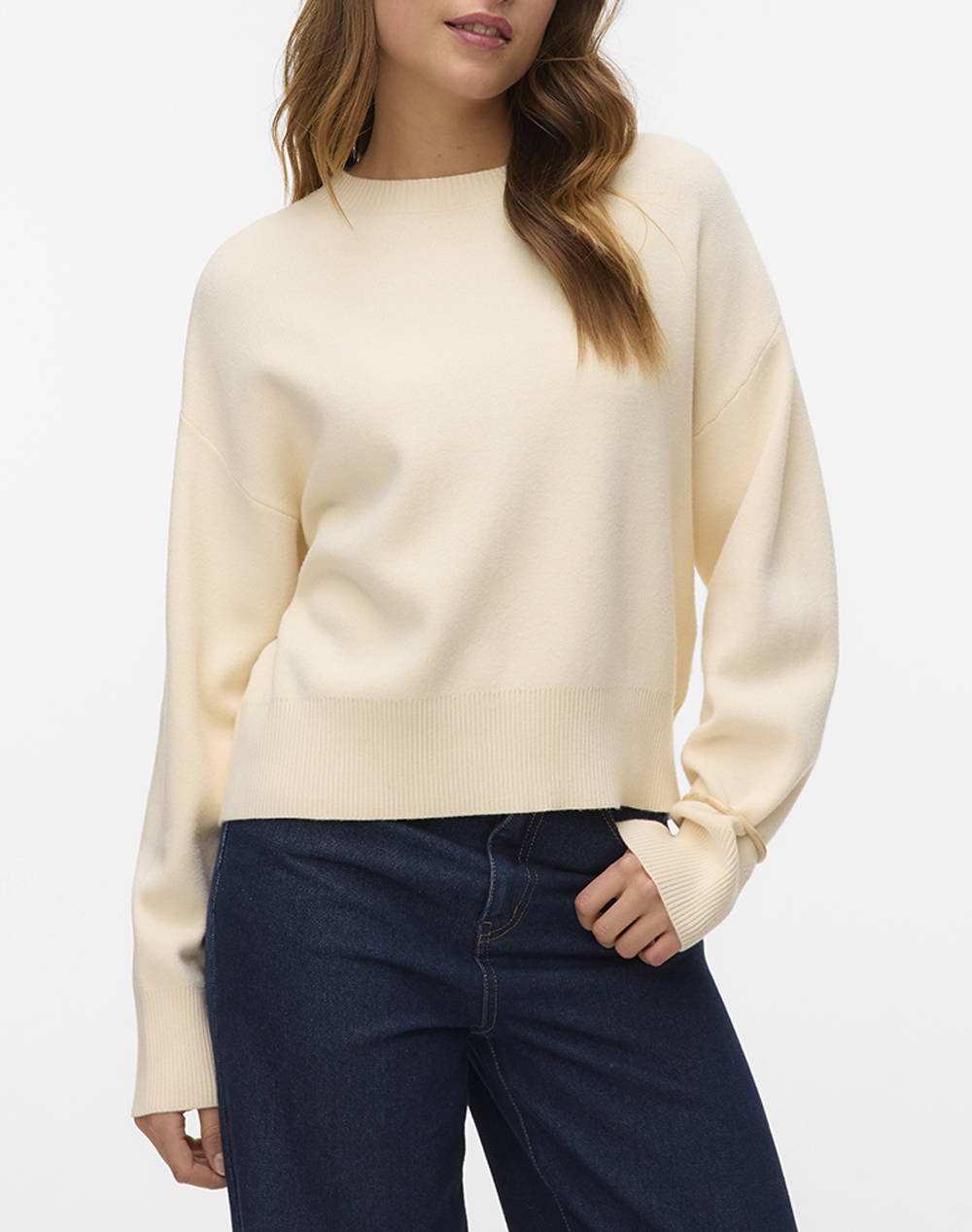 VERO MODA VMGOLD ART LS O-NECK PULLOVER