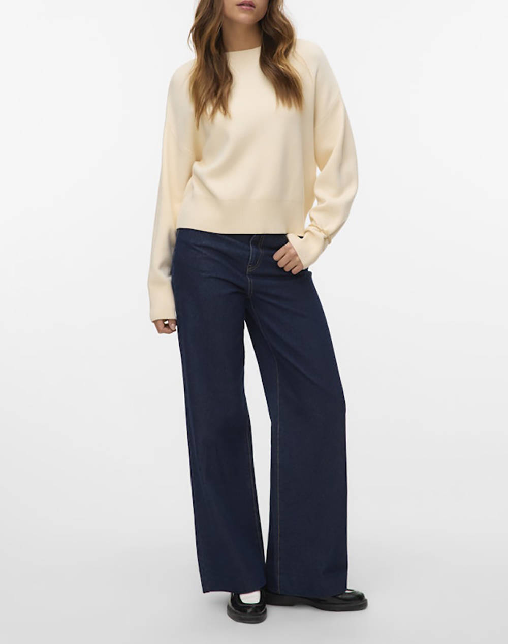 VERO MODA VMGOLD ART LS O-NECK PULLOVER