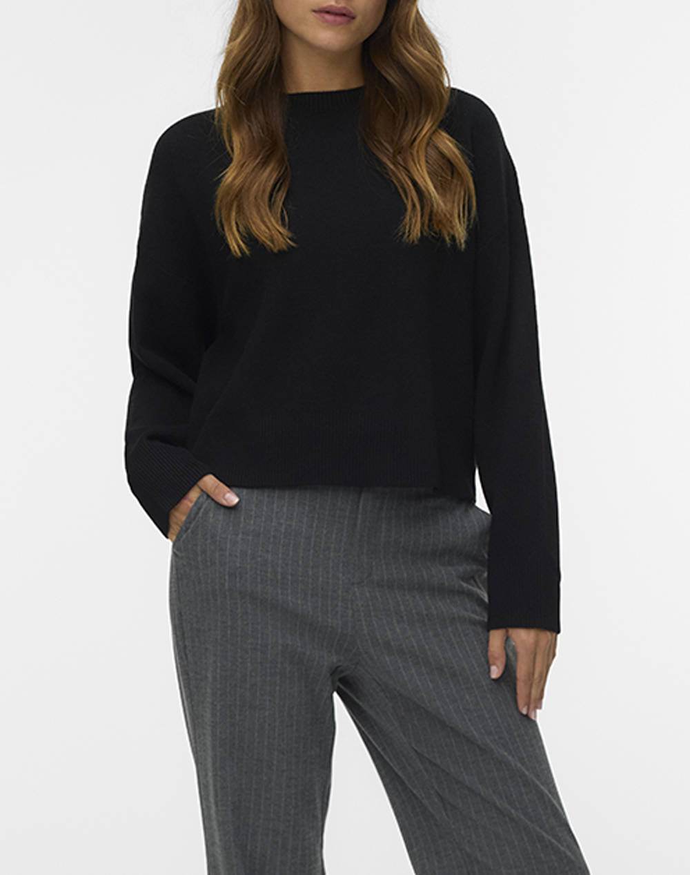 VERO MODA VMGOLD ART LS O-NECK PULLOVER