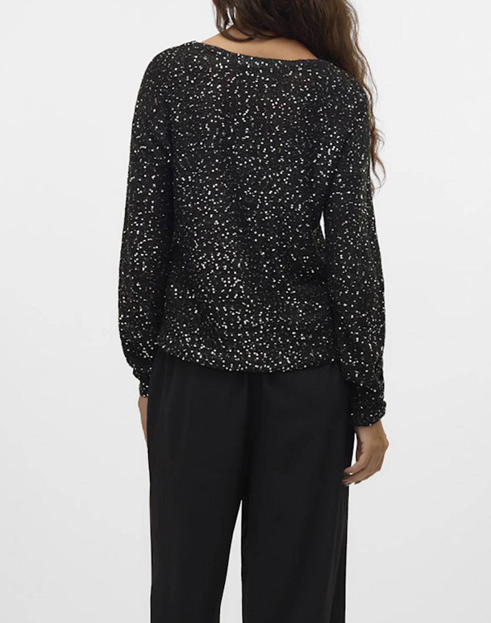 VERO MODA VMLEILANI NEW LS V-NECK PULLOVER REP