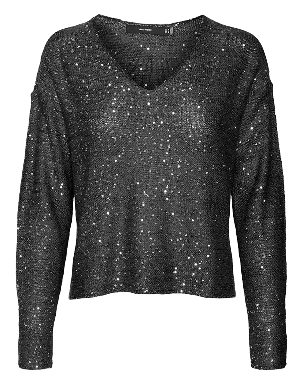 VERO MODA VMLEILANI NEW LS V-NECK PULLOVER REP