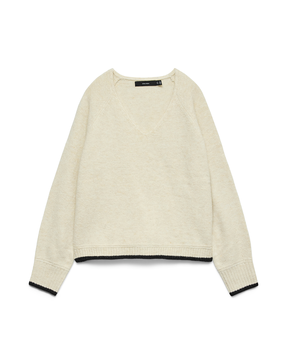 VERO MODA VMAQUARIUS LS V-NECK RAGLAN PULLOVER BF