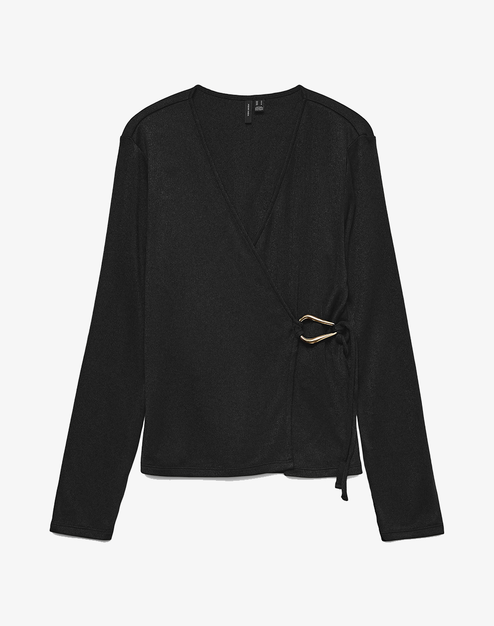 VERO MODA VMLOUISA LS V-NECK WRAP TOP JRS GA