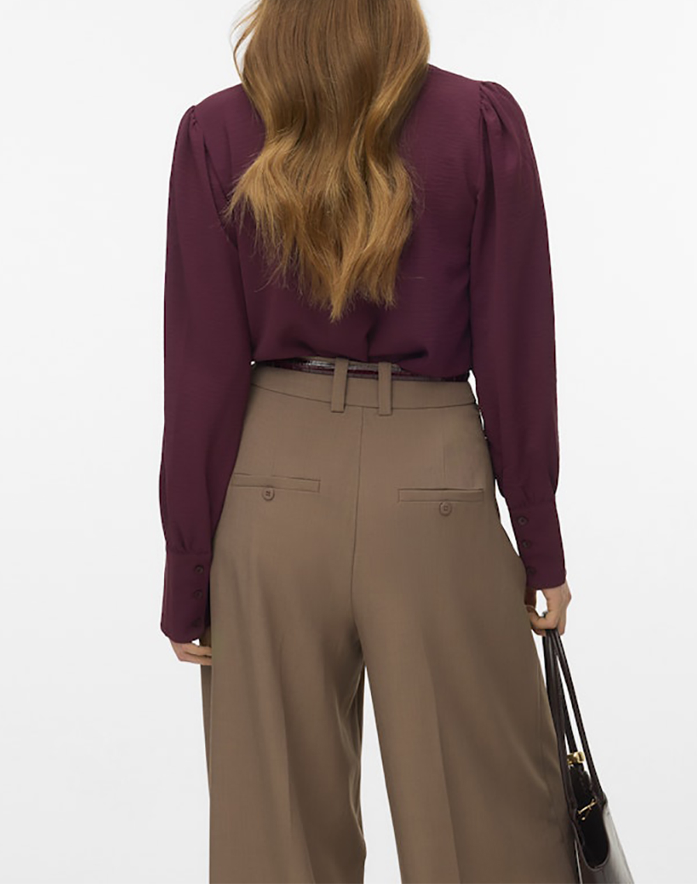 VERO MODA VMESME LS V-NECK TOP WVN GA