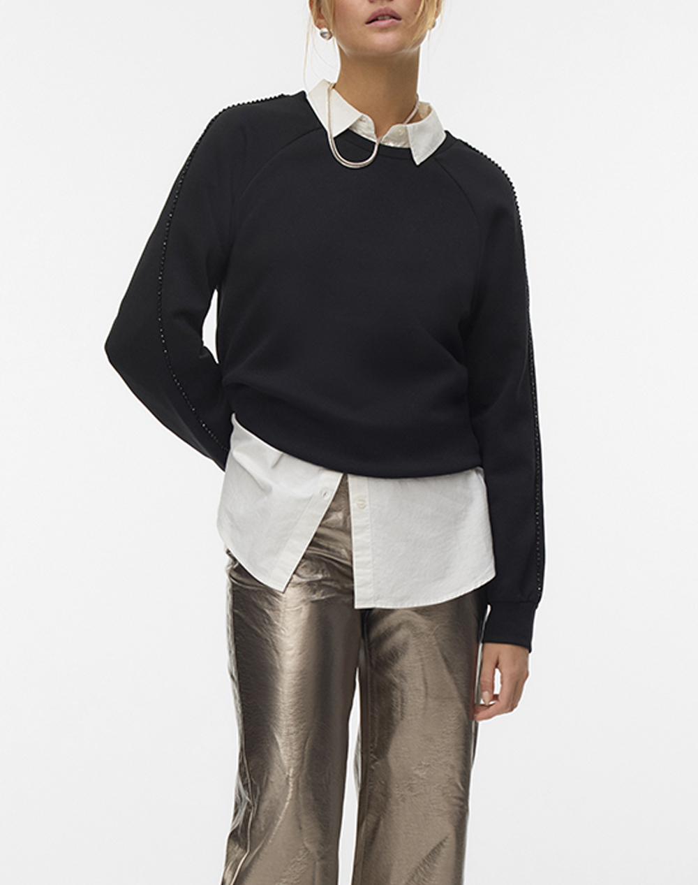 VERO MODA VMHEARTLEY L/S SWEAT JRS BTQ GA