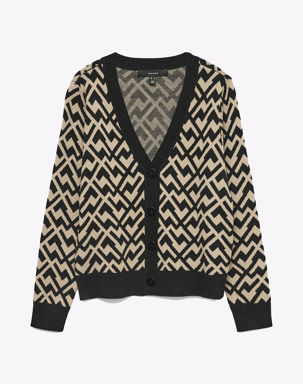VERO MODA VMARIA ART LS V-NECK CARDIGAN REP