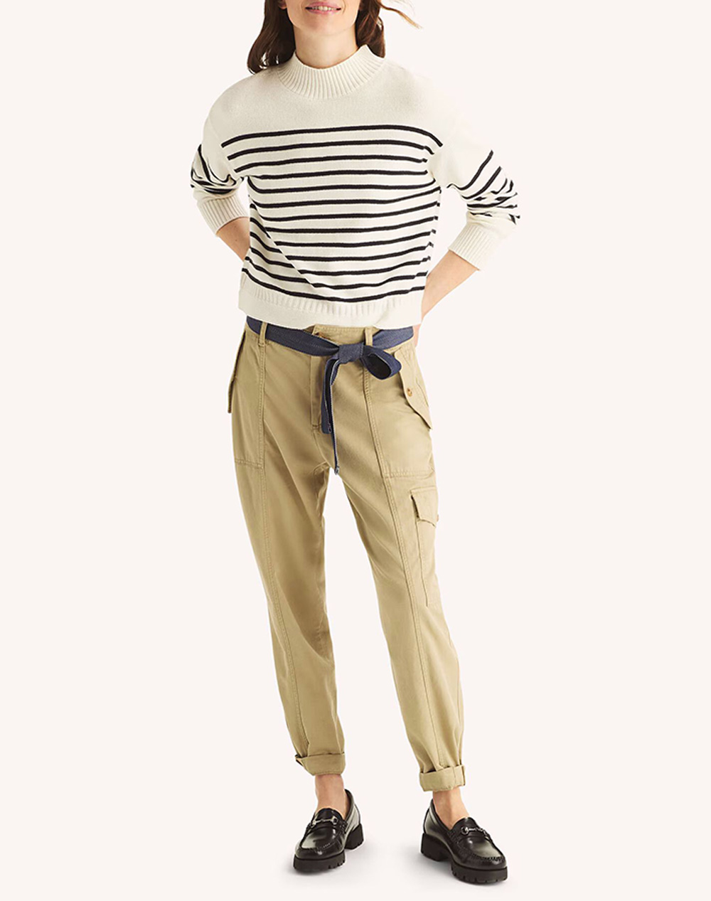 NAUTICA БЛУЗА MM STRP MCKNCK SWTR