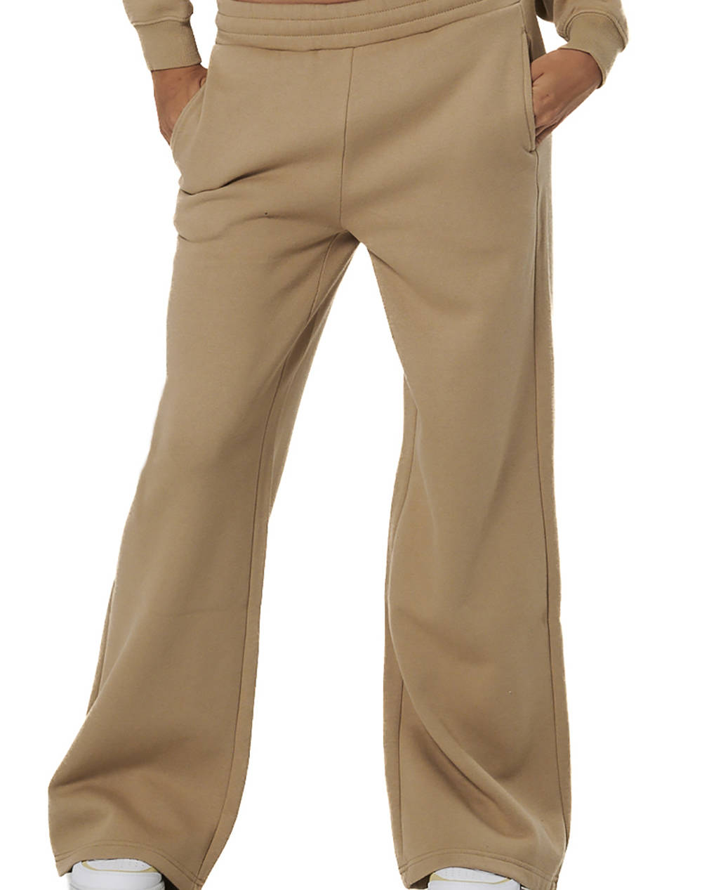 BODY ACTION WOMENS WIDE-LEG SWEATPANTS