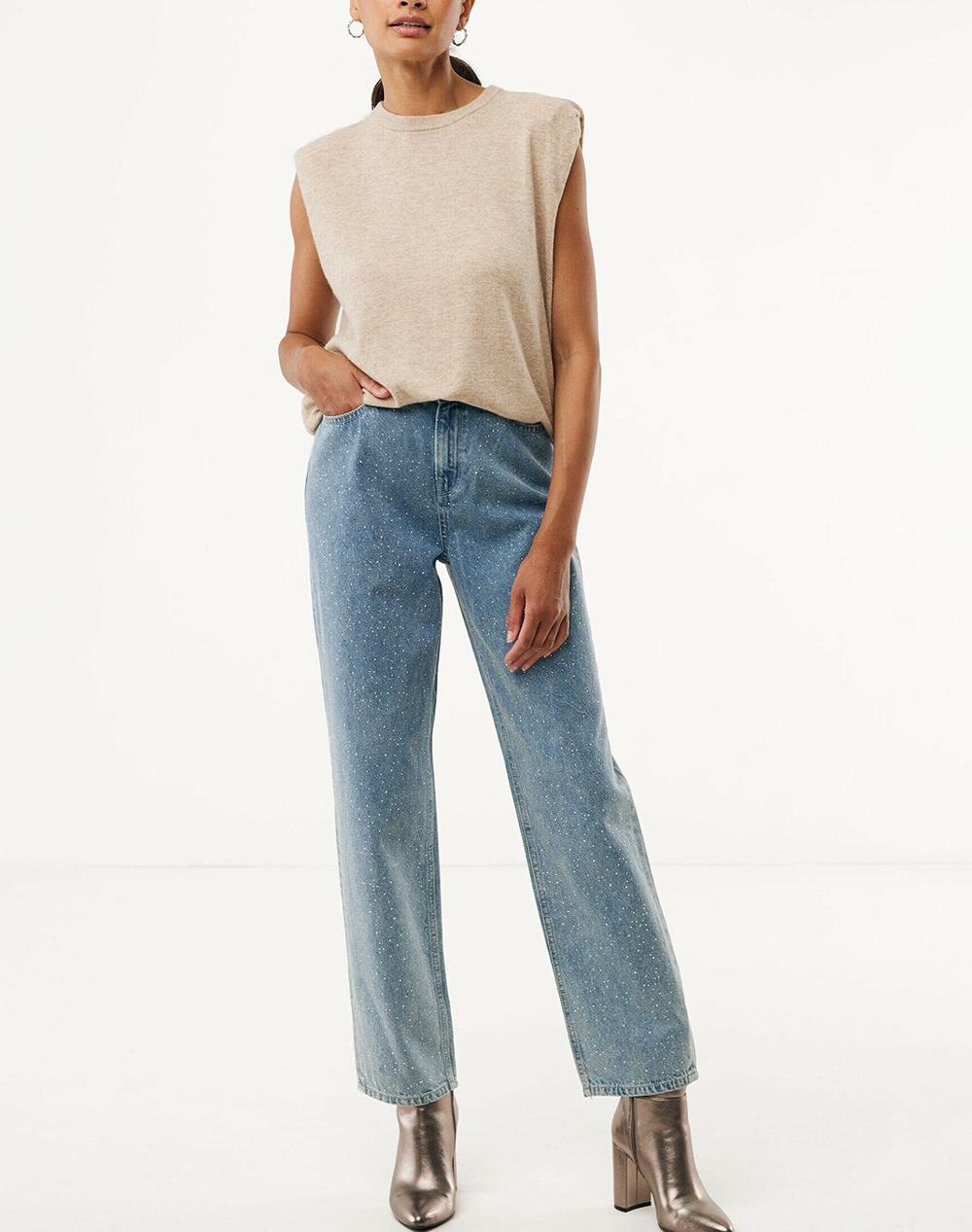 MEXX SENNA Cashmere sleeveless knit top