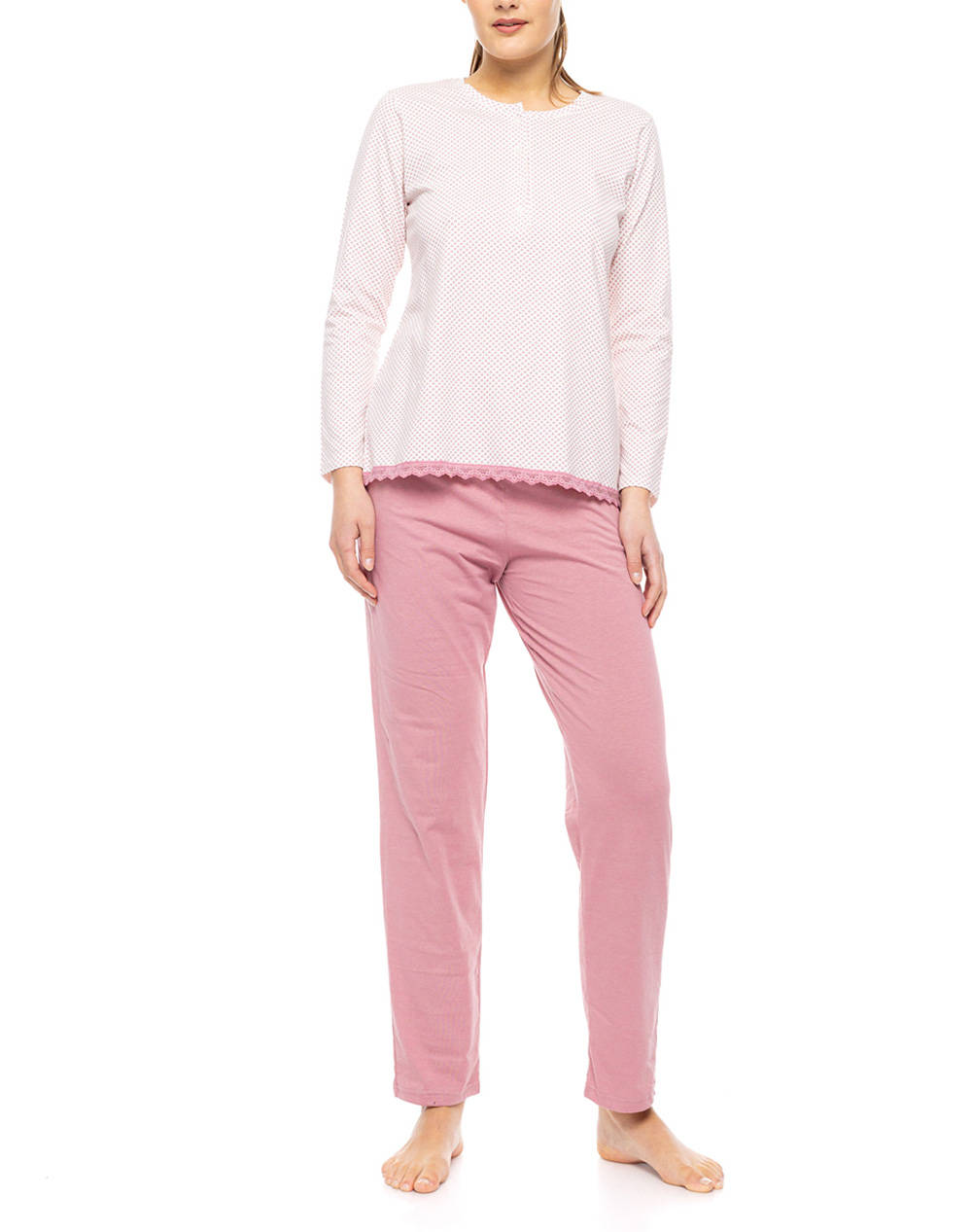 PINK LABEL PYJAMA PETIT ROSE FLOWER
