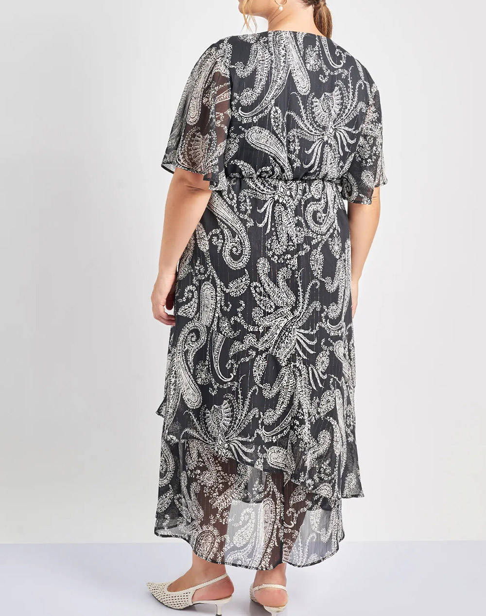 PARABITA Дамска maxi рокля lurex