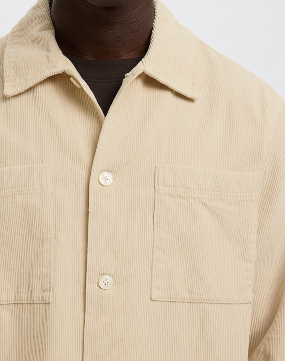 SELECTED SLHREGTATE CORD OVERSHIRT