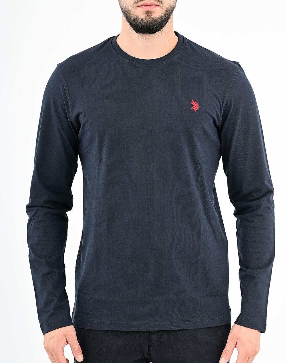 US POLO ASSN WILL 000398 EH03 BASIC T SHIRT LS МЪЖКА БЛУЗА