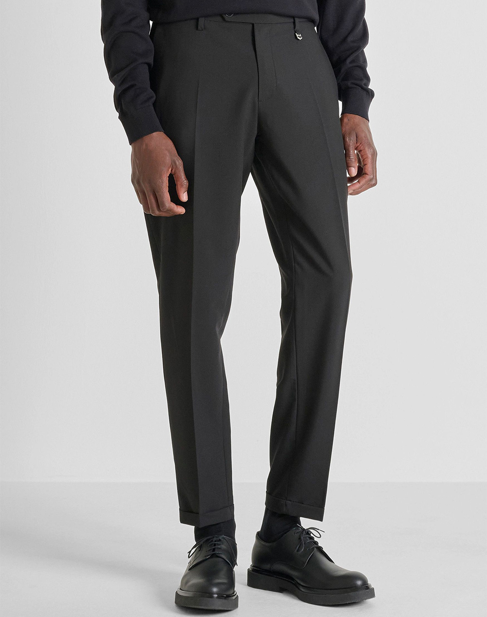 ANTONY MORATO MMTR00768FA600255 MIN OF 6 TROUSERS RAD SLIM ANKLE LENGHT FIT IN STRETCH VISCOSE BLEND FABRIC МЪЖКО ПАЛТО