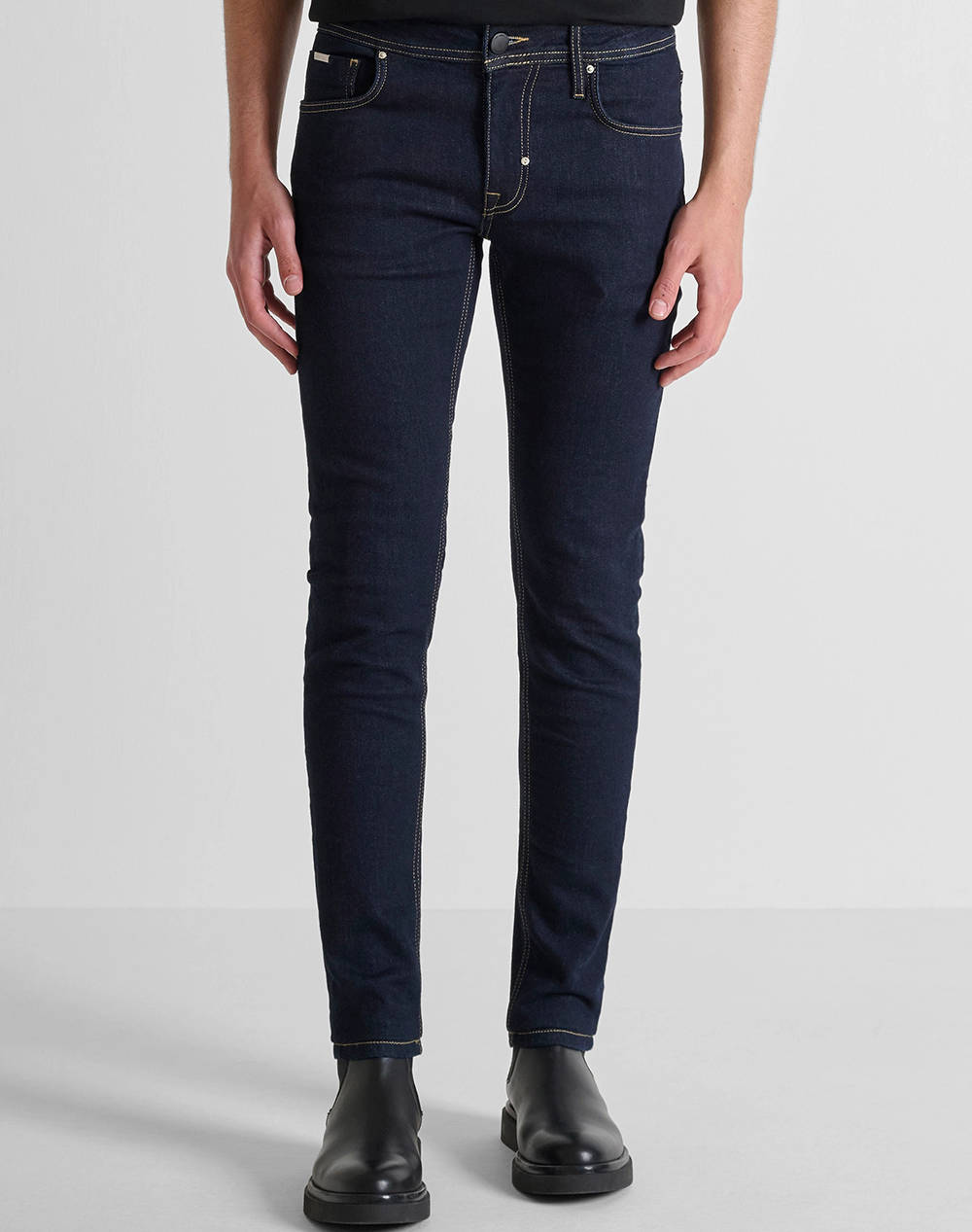 ANTONY MORATO MMDT00241FA7505111W01907 MIN OF 12 JEANS OZZY TAPERED FIT IN ICONIC BASIC BLUE DENIM MENS TROUSERS