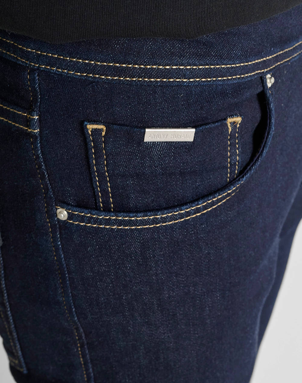 ANTONY MORATO MMDT00241FA7505111W01907 MIN OF 12 JEANS OZZY TAPERED FIT IN ICONIC BASIC BLUE DENIM MENS TROUSERS