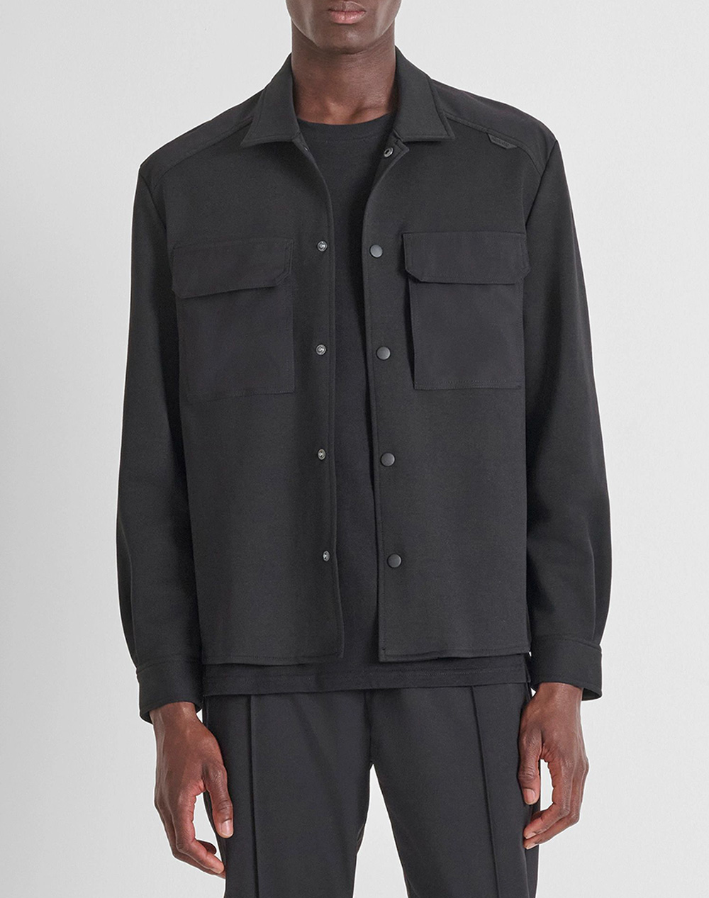 ANTONY MORATO MMSL00771FA150168 MIN OF 6 SHIRT REGULAR FIT IN INTERLOCK COTTON BLEND FABRIC WITH STRETCH VISCOSE BLEND FABRIC AS CONTRAST МЪЖКА ТЕНИСКА