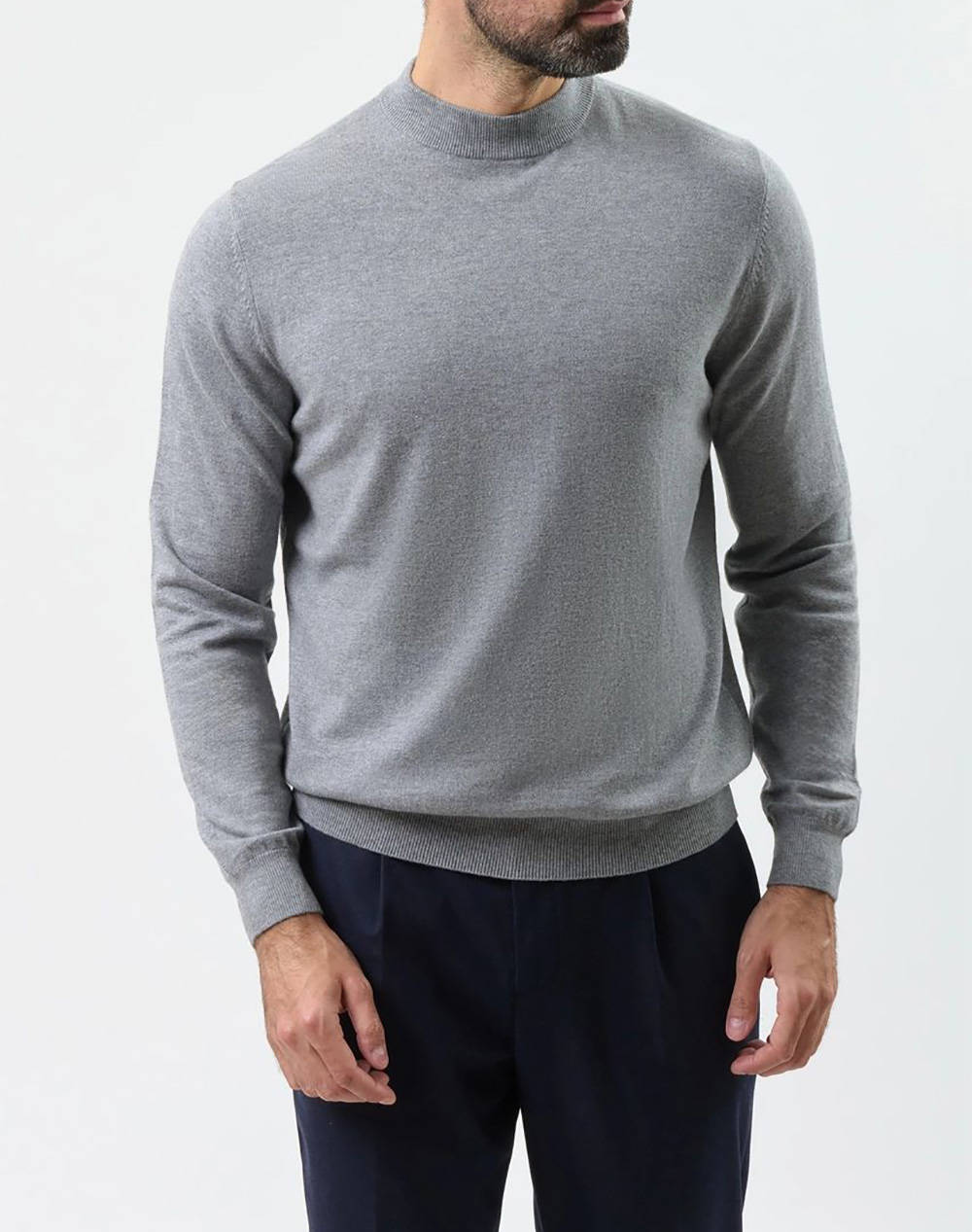 ANTONY MORATO MMSW01559YA200081 MIN OF 6 SWEATER REGULAR FIT IN CASHMERE WOOL BLEND YARN Мъжки пуловер