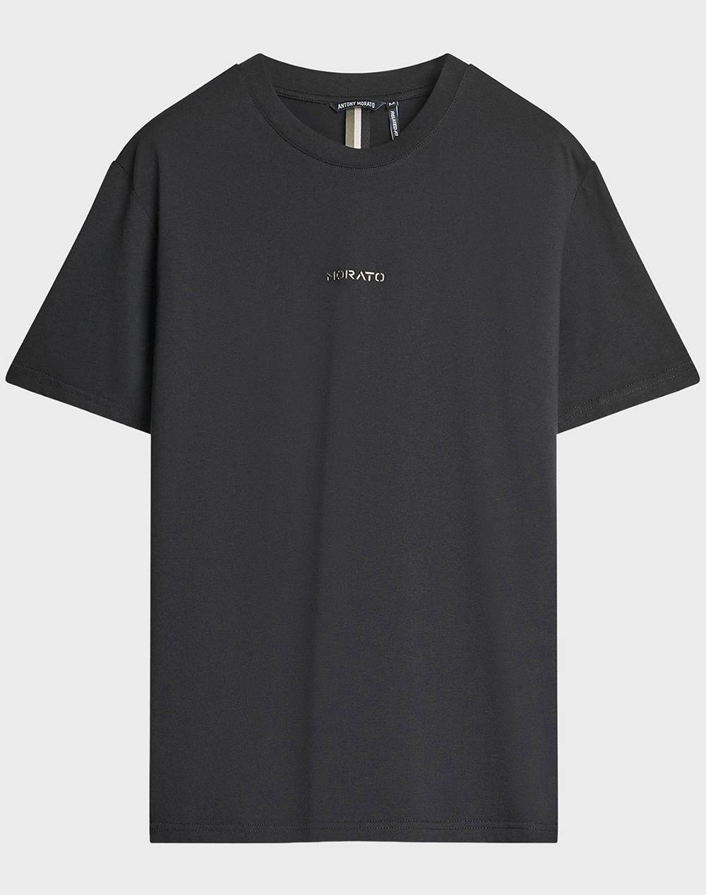 ANTONY MORATO MMKS02560FA100240 MIN OF 6 T-SHIRT RELAXED FIT IN JERSEY COTTON FABRIC WITH SPONGE EFFECT LOGO PRINT МЪЖКА БЛУЗА