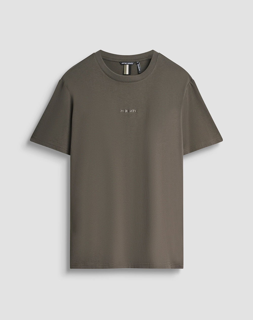 ANTONY MORATO MMKS02560FA100240 MIN OF 6 T-SHIRT RELAXED FIT IN JERSEY COTTON FABRIC WITH SPONGE EFFECT LOGO PRINT МЪЖКА БЛУЗА