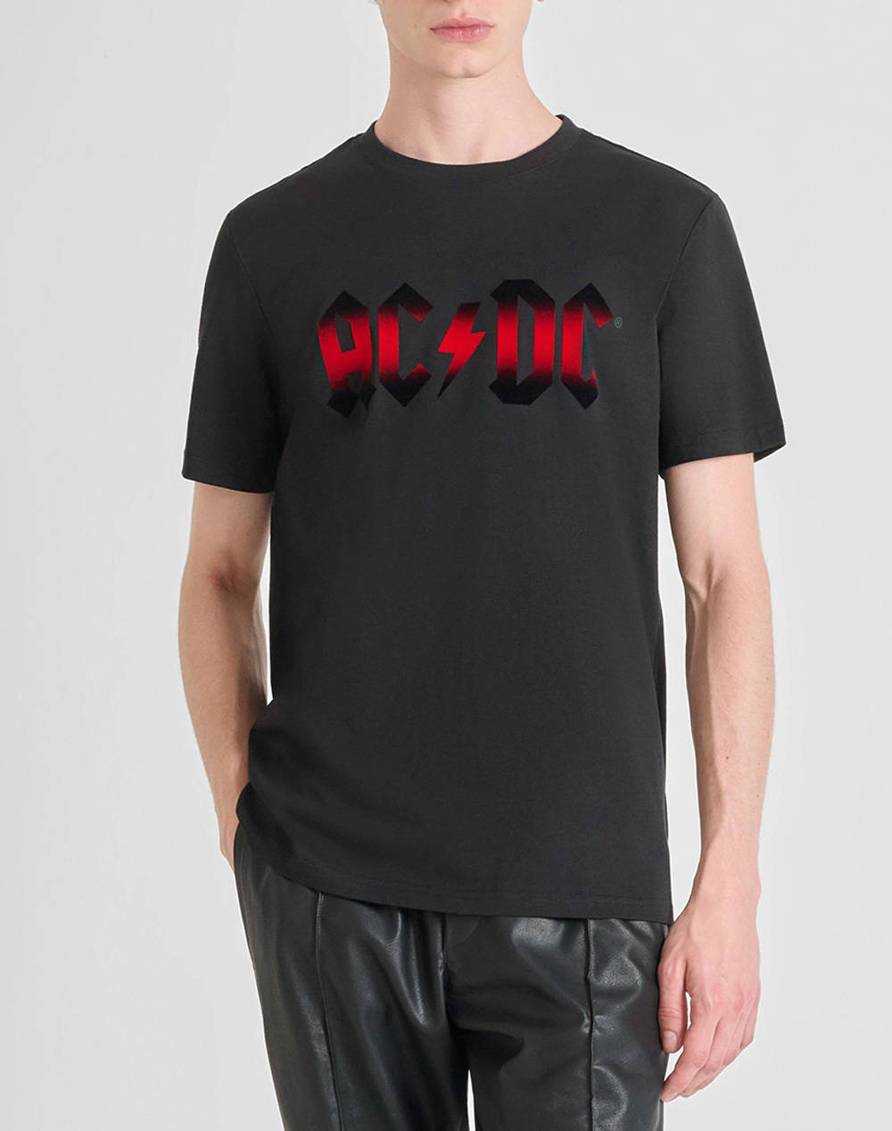 ANTONY MORATO MMKS02570FA100240 MIN OF 6 T-SHIRT REGULAR FIT IN JERSEY COTTON FABRIC WITH FLOCK PRINT МЪЖКА БЛУЗА