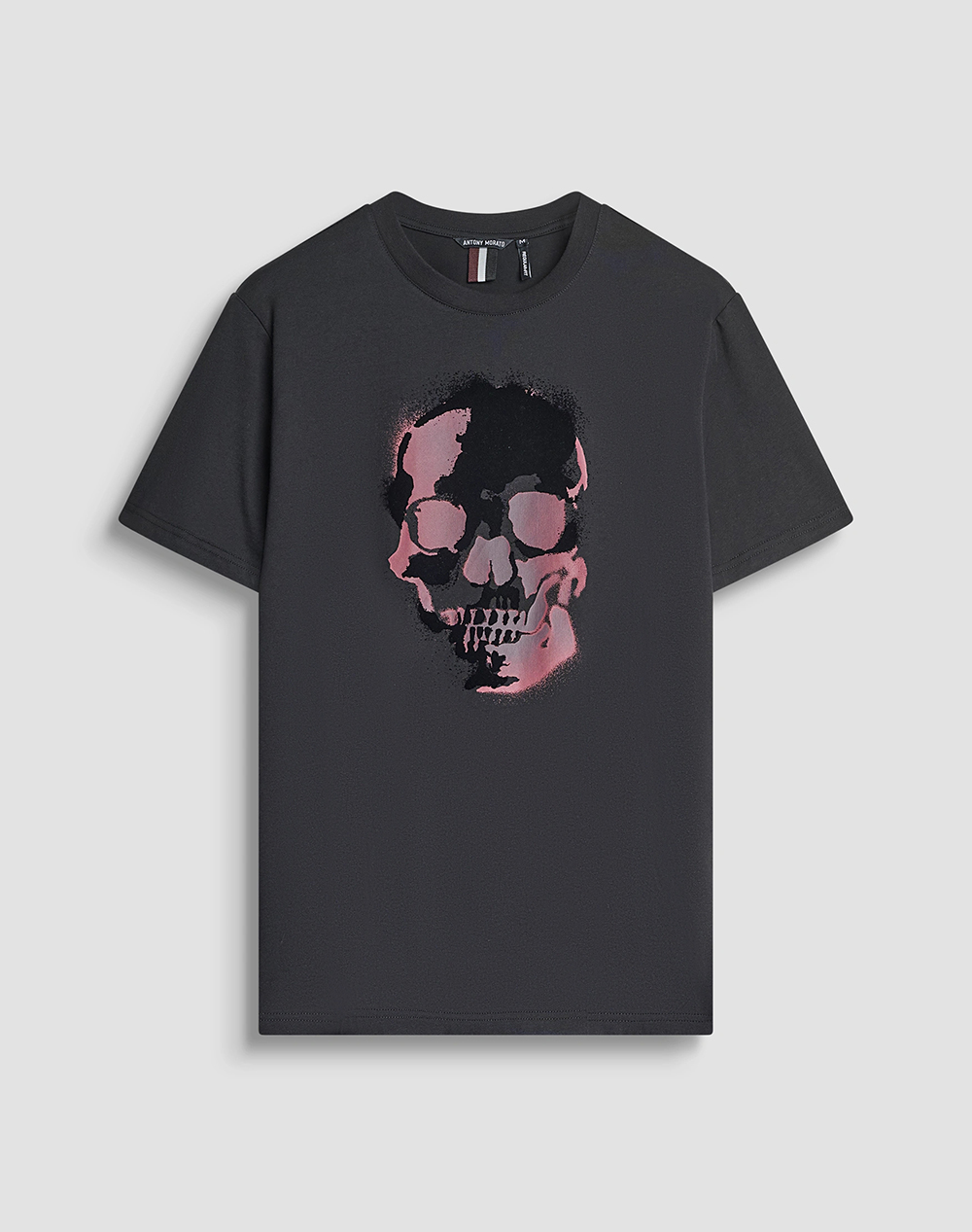 ANTONY MORATO MMKS02554FA100240 MIN OF 6 T-SHIRT REGULAR FIT IN JERSEY COTTON FABRIC WITH RUBBER AND FLOCK PRINT МЪЖКА ТЕНИСКА