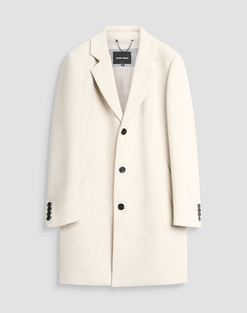 ANTONY MORATO MMCO00967FA500082 MIN OF 4 COAT MATHIAS REGULAR FIT IN WOOL VISCOSE BLEND FABRIC МЪЖКО ПАЛТО