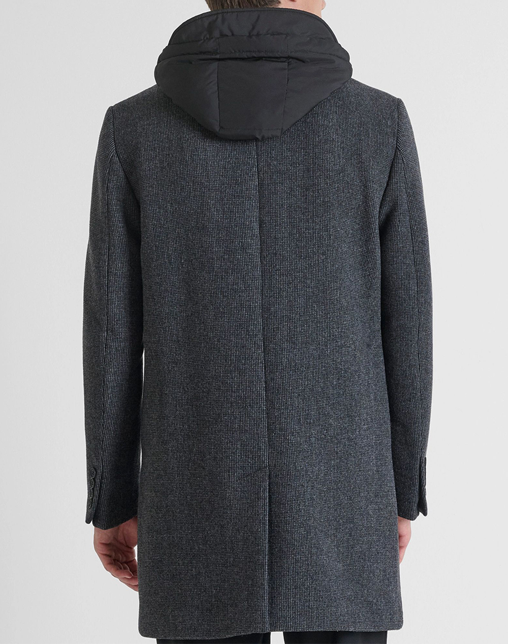 ANTONY MORATO MMCO00902FA550121 MIN OF 4 COAT REGULAR FIT IN WOOL VISCOSE BLEND FABRIC WITH DETACHABLE PART IN TECHNO FABRIC WITH ECOPADDING МЪЖКО ПАЛТО