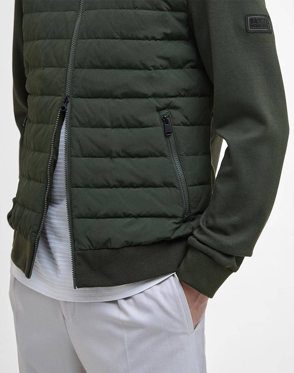 BARBOUR INTERNATIONAL B.INTL COLLINS BAFFLE QUILTED SWEAT