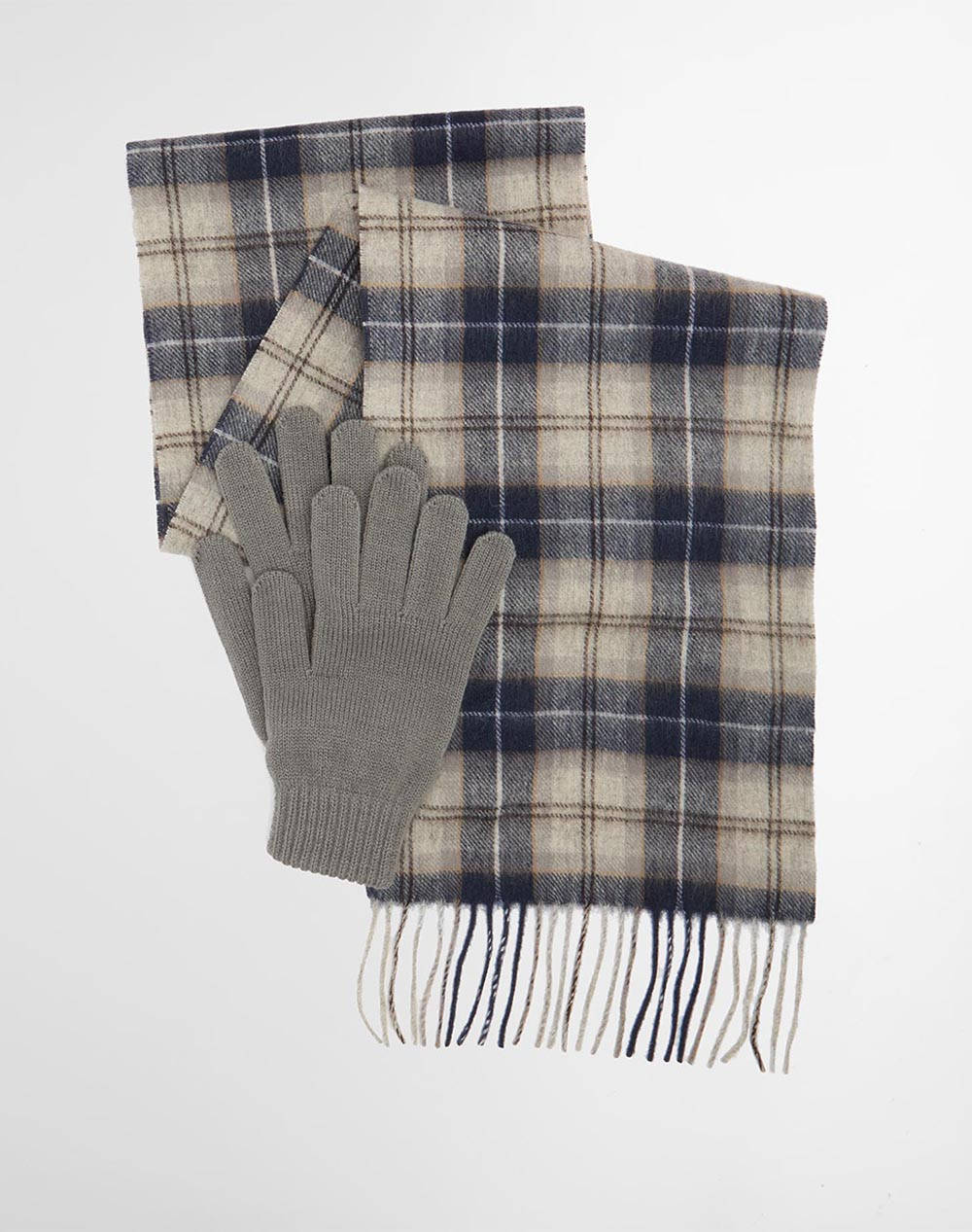 BARBOUR BARBOUR TARTAN SCARF & GLOVE GIFT SET