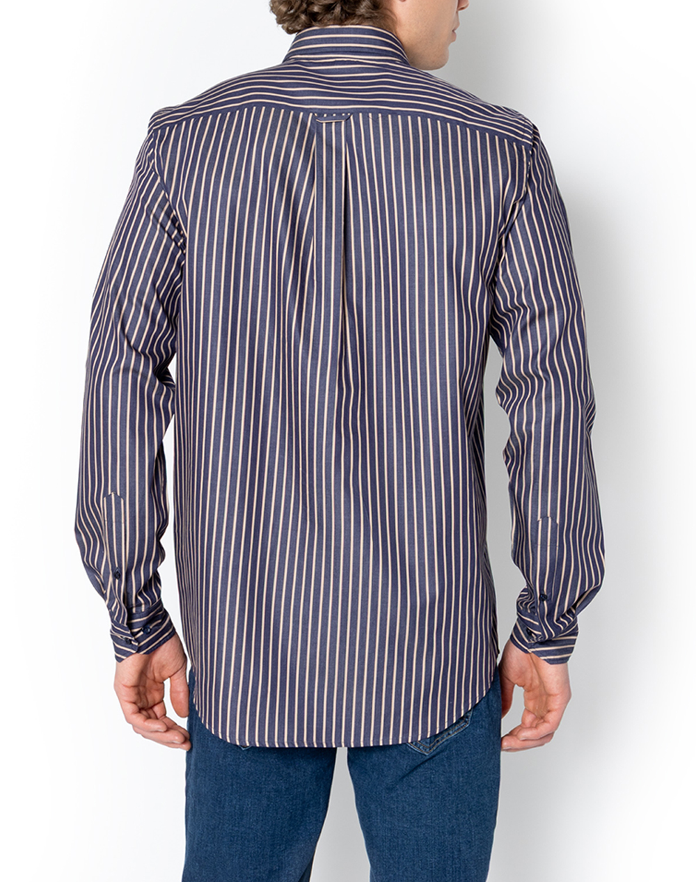 THE BOSTONIANS РИЗА ACORN TWILL REGULAR FIT Stripe TWILL Button-down Regular FIT