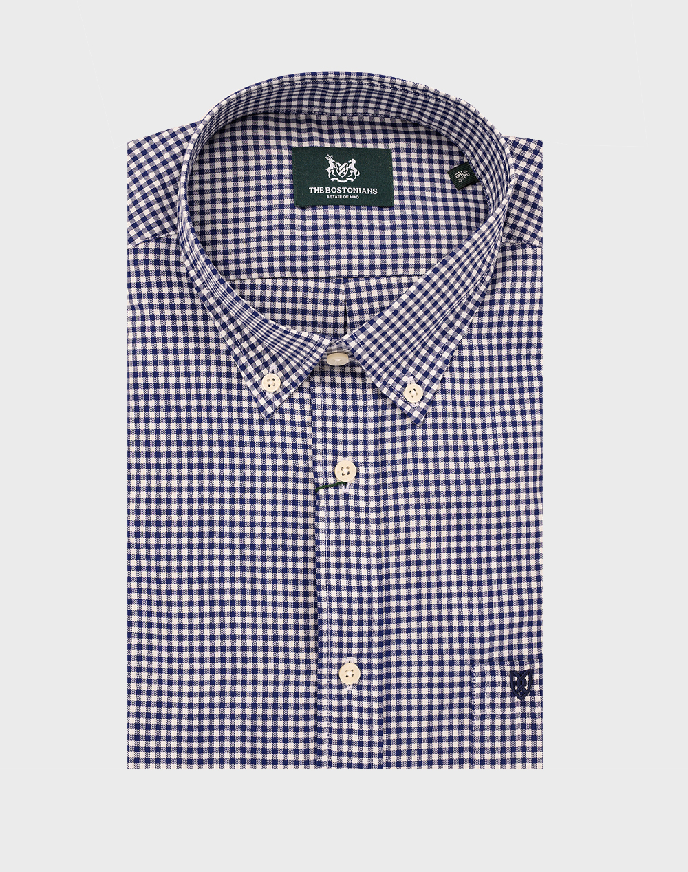 THE BOSTONIANS РИЗА CHESTER TWILL REGULAR FIT MiniCheck TWILL Button-down Regular FIT