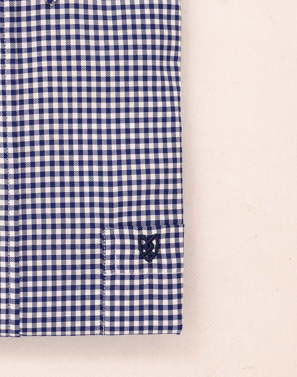 THE BOSTONIANS РИЗА CHESTER TWILL REGULAR FIT MiniCheck TWILL Button-down Regular FIT