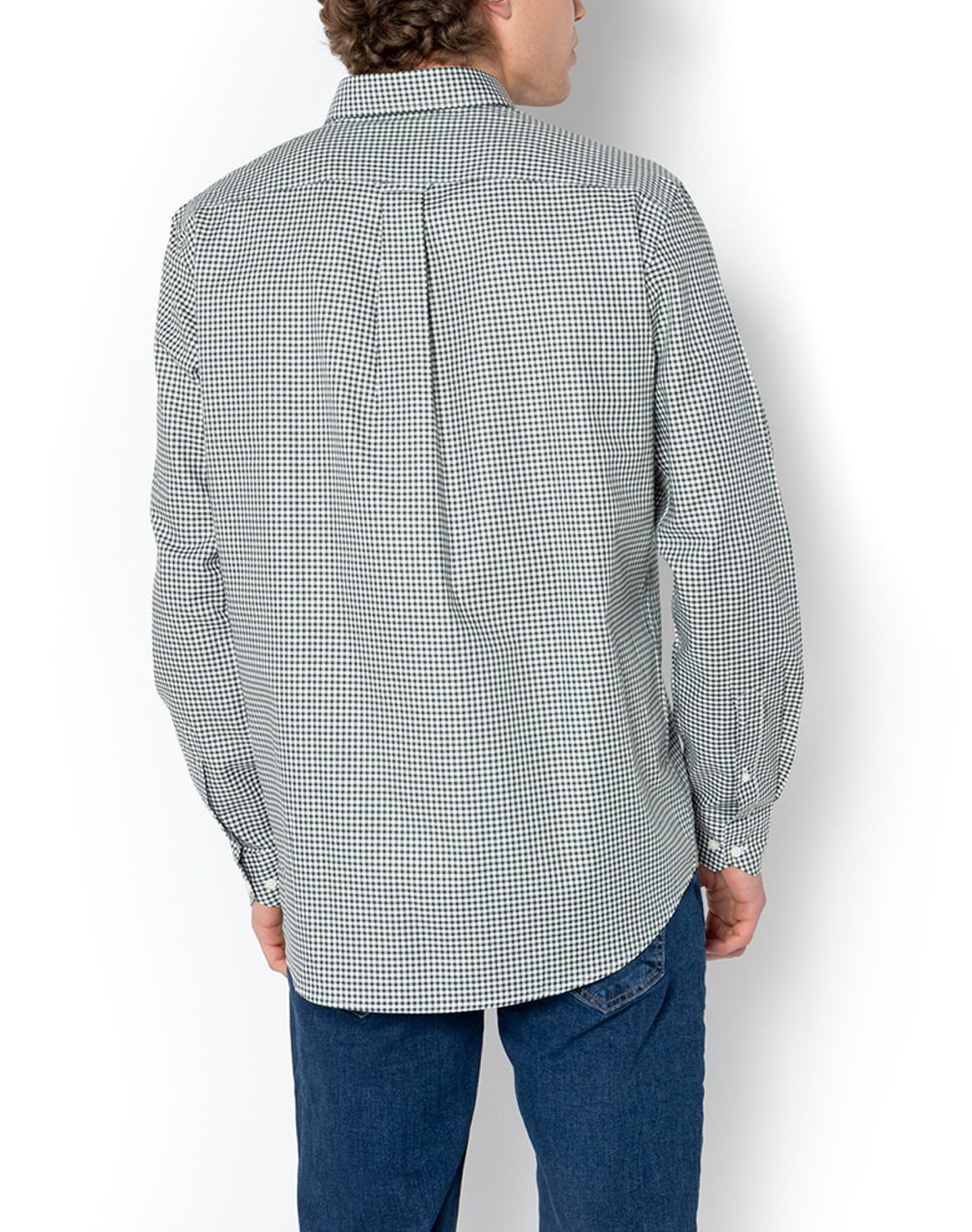 THE BOSTONIANS РИЗА CHESTER TWILL REGULAR FIT MiniCheck TWILL Button-down Regular FIT