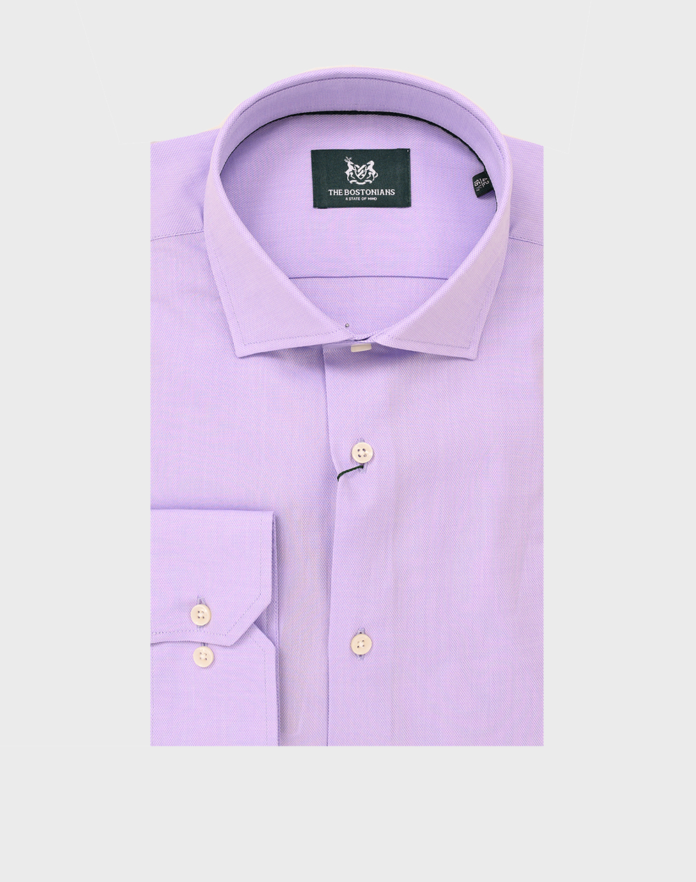 THE BOSTONIANS РИЗА DOBBY CUSTOM FIT Patterned DOBBY Semi-rex Custom Fit