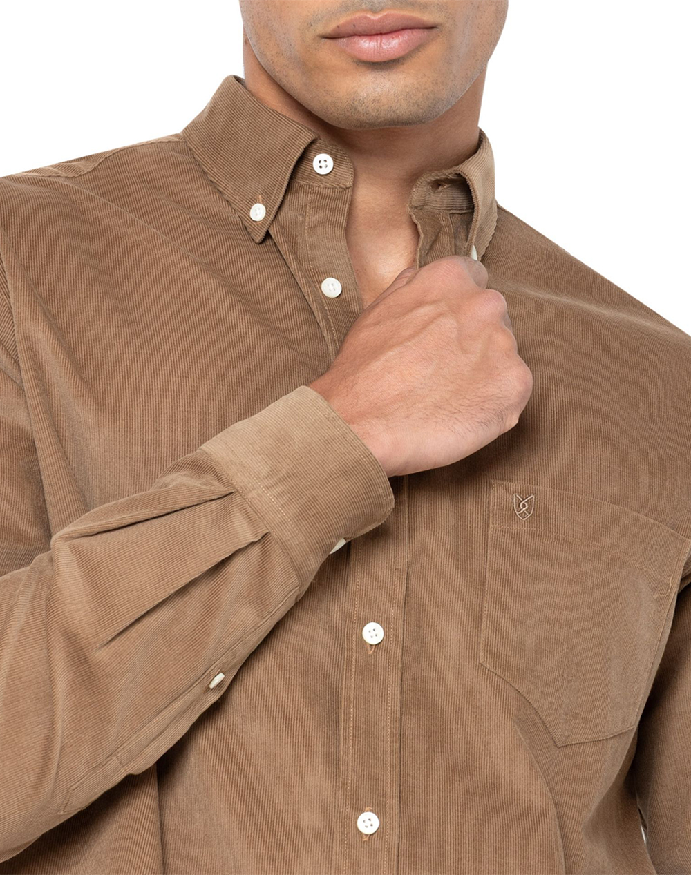 THE BOSTONIANS РИЗА REGULAR FIT PLAIN CORDUROY Button-down Regular FIT