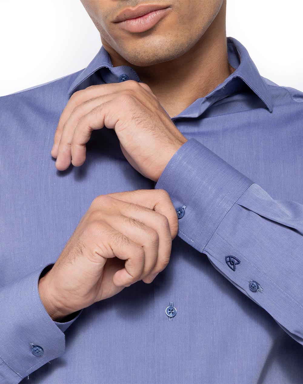 THE BOSTONIANS РИЗА ПОПЛИН CUSTOM FIT Plain POPLIN Semi-rex Custom FIT