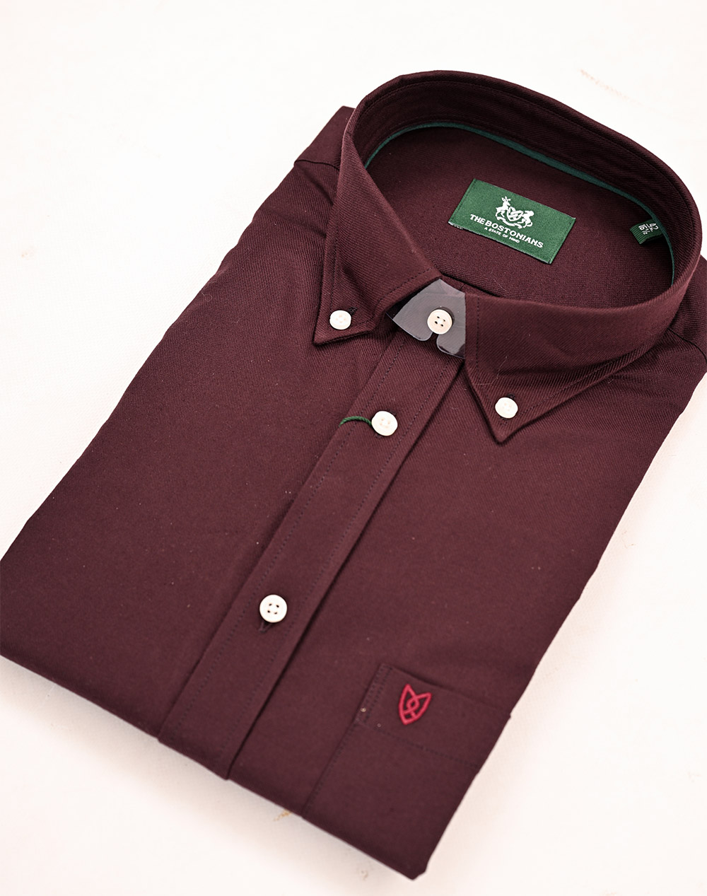 THE BOSTONIANS РИЗА TWILL REGULAR FIT Plain TWILL Button-down Regular FIT