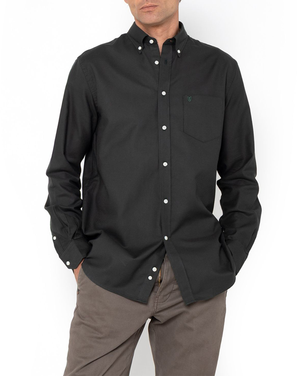 THE BOSTONIANS РИЗА TWILL REGULAR FIT Plain TWILL Button-down Regular FIT