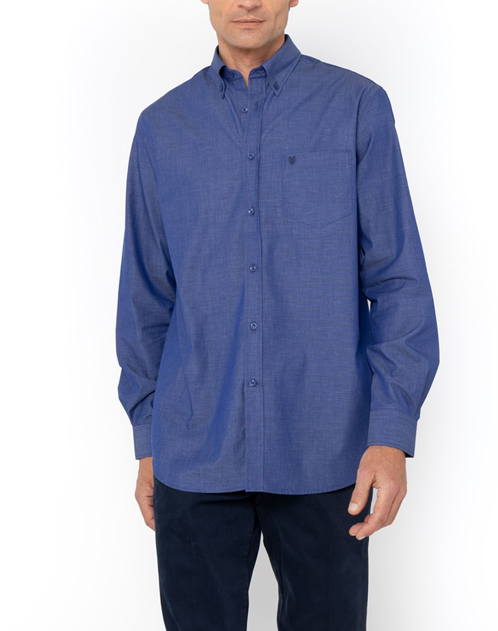 THE BOSTONIANS РИЗА FIL A FIL REGULAR FIT Plain FIL A FIL Button-down Regular Fit