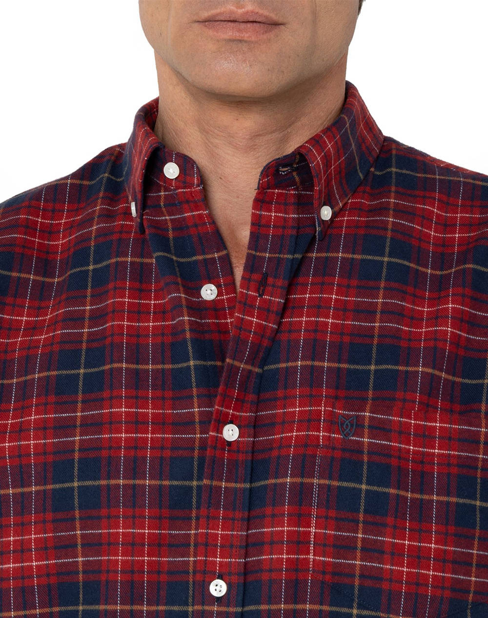 THE BOSTONIANS РИЗА COPLEY FLANNEL REGULAR FIT BigCheck FLANNEL Button-down Regular FIT