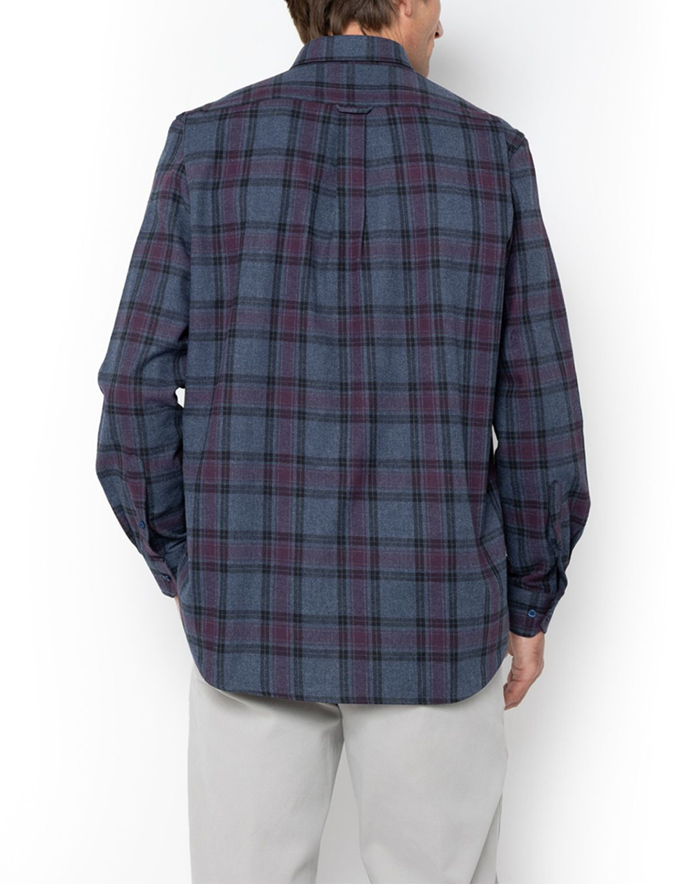THE BOSTONIANS РИЗА COPLEY FLANNEL REGULAR FIT BigCheck FLANNEL Button-down Regular FIT