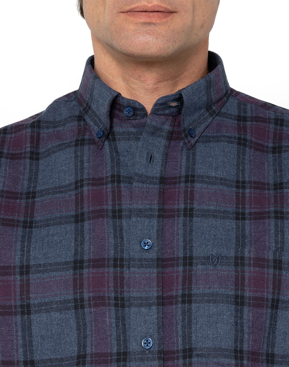 THE BOSTONIANS РИЗА COPLEY FLANNEL REGULAR FIT BigCheck FLANNEL Button-down Regular FIT